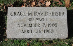 Grace M. <I>Wayne</I> Davidheiser 