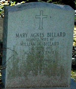 Mary Agnes <I>Shepherd</I> Billard 