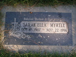 Sarah Ellen Leota “Ella” <I>Buckles</I> Myrtle 