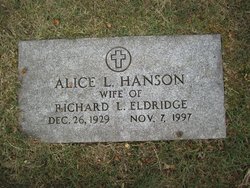 Alice Lorraine <I>Hanson</I> Eldridge 