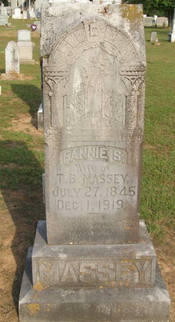 Frances Susan “Fannie” <I>Spratt</I> Massey 