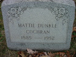 Mattie <I>Dunkle</I> Cochran 