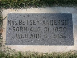 Betsey Bengta <I>Jonsdotter</I> Anderson 
