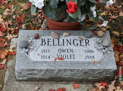 Violet L. <I>Andrus</I> Bellinger 