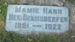 Mamie Elizabeth <I>Helmsderfer</I> Hann 