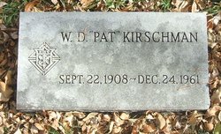 Webster Daniel “Pat” Kirschman 