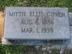 Mittie Sessums <I>Ellis</I> Cowen 