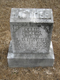 Emma Ollie <I>Rhodes</I> Hunter 
