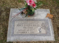 Joyce Evelyn <I>Boles</I> Frazier 