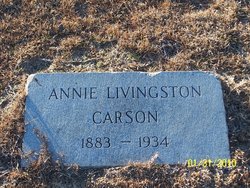 Annie Ethel <I>Livingston</I> Carson 