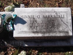 Arminia O “Minnie” <I>Henderson</I> Barksdale 