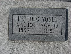 Hettie Otillie <I>Westerman</I> Yoble 