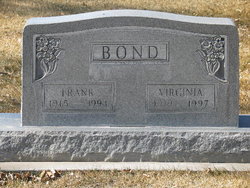 Virginia Florence <I>Gross</I> Bond 
