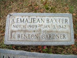 Anna Emajean <I>Baxter</I> Gardner 