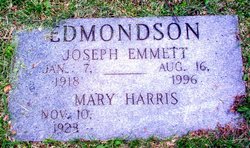 Mary Victoria <I>Harris</I> Edmondson 