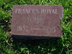 Frances Eliza <I>Royal</I> Wade 