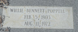 Willie Bennett Poppell 