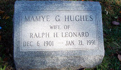 Mamye Grant <I>Hughes</I> Leonard 