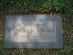 Mattie Melissa <I>Parker</I> Harding 