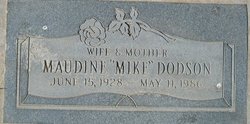 Maudine “Mike” <I>Hollaway</I> Dodson 