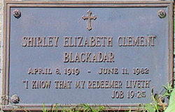 Shirley Elizabeth <I>Clement</I> Blackadar 