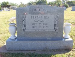 Bertha Ida <I>Wright</I> Savage 