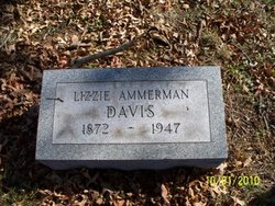 Nancy Elizabeth “Lizzie” <I>Ammerman</I> Davis 