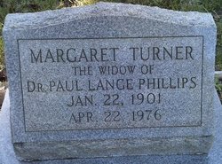 Margaret <I>Turner</I> Phillips 