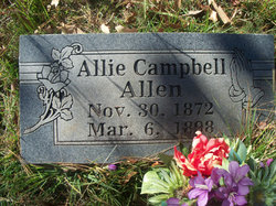 Amanda Allie <I>Campbell</I> Allen 
