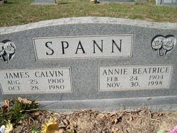 Annie Beatrice “Annie B” <I>Dickey</I> Spann 
