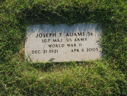 Sgt Maj Joseph T. Adams Sr.