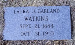 Laura J <I>Garland</I> Watkins 