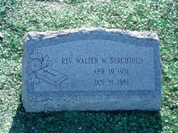 Rev Walter W. Berchtold 