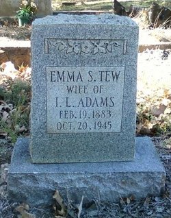 Emma S. <I>Tew</I> Adams 