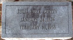 Mrs Julia Adair <I>Meek</I> Gerety 