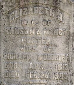 Elizabeth Jane <I>Foster</I> Woodruff 