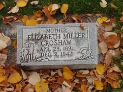 Elizabeth <I>Miller</I> Croshaw 