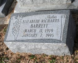 Elizabeth <I>Richards</I> Barrett 