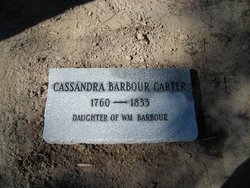 Cassandra <I>Barber/Barbour</I> Carter 