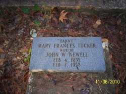 Mary Frances “Fanny” <I>Tucker</I> Newell 