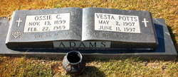 Vesta <I>Potts</I> Adams 