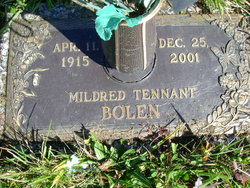 Bertie Mildred <I>Tennant</I> Bolen 