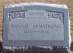 Nancy “Nannie” <I>Peden</I> Armstrong 