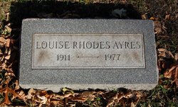 Louise <I>Rhodes</I> Ayres 