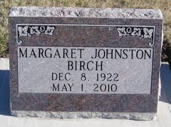 Margaret Elizabeth <I>Johnston</I> Birch 