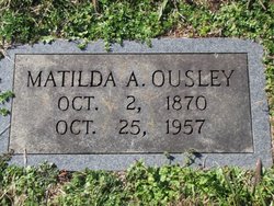 Matilda Adaline “Tilda” <I>Graves</I> Ousley 