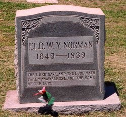 Elder William Young “W. Y.” Norman 