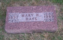Mary Helen <I>Thompson</I> Hays 