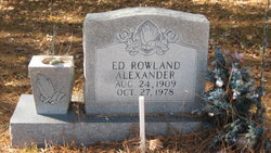 Ed Rowland Alexander 