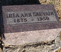 Lula Ann “Lulie” <I>Adams</I> Sauvain 